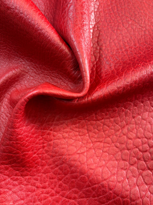 Cuir d'Agneau - Bubble Rouge de Mars