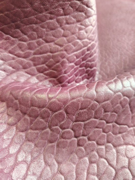 Peau cuir bubble lie de vin